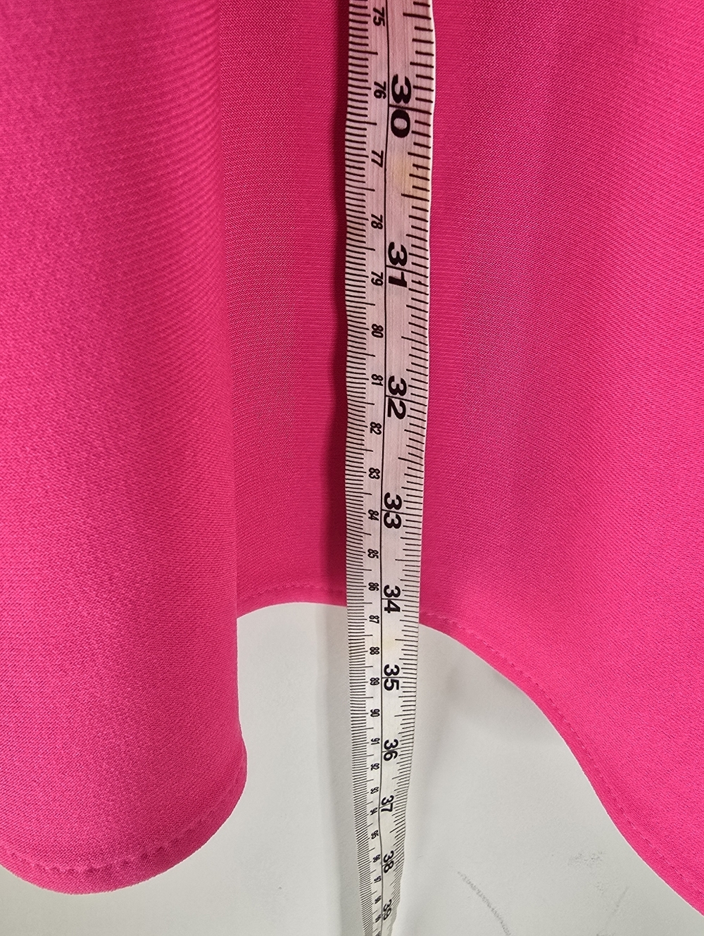 Joseph Ribkoff Dazzle Pink Asymmetrical Tunic Top 3/4 Sleeve 12 Stretch Flowy - Picture 7 of 10